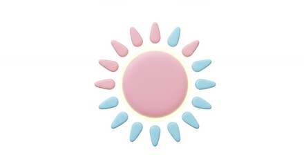 Stylized sun graphic design