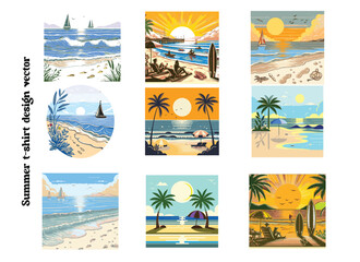 Summer T-shirt design