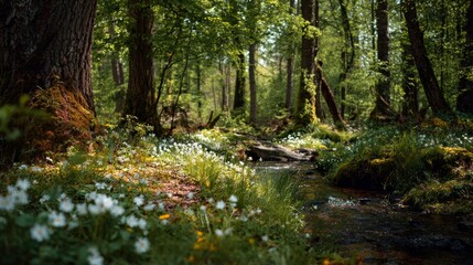 Obraz premium spring in a forest