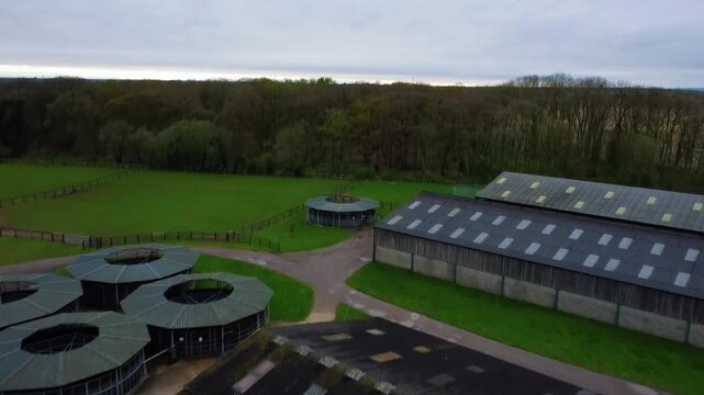 Drone view from the stable