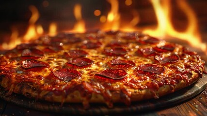 hot and delicious pizza advertisement - Powered by Adobe