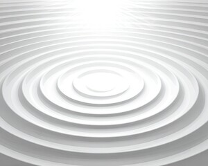 Abstract White Geometric Ripple Pattern Background