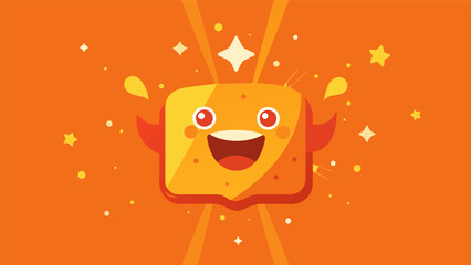 A bright and cheery orange cover mirroring feelings of excitement and anticipation for the future.. Vector illustration