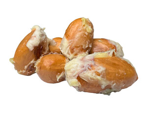 Peeled Durian Seeds: Creamy Residue on Exotic Fruit Kernels ( Transparent )

