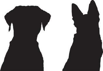 silhouettes of dogs, dog silhouette vector, animal, silhouette, vector, dog, horse, illustration, cat, mammal, pet, animals, nature, farm, black, art, cartoon, icon, wild, running, deer, design, silho
