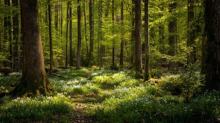Fototapeta premium spring in a forest