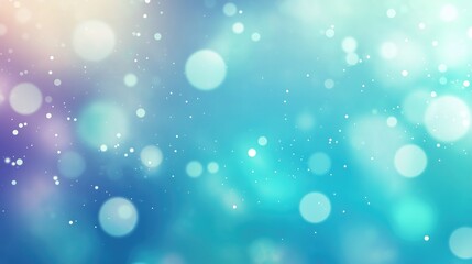 Obraz premium Cool Bokeh Background in Blue and Teal Tones