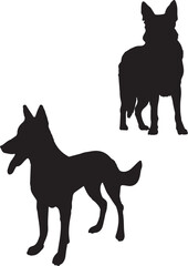 silhouettes of dogs, dog silhouette vector, animal, silhouette, vector, dog, horse, illustration, cat, mammal, pet, animals, nature, farm, black, art, cartoon, icon, wild, running, deer, design, silho