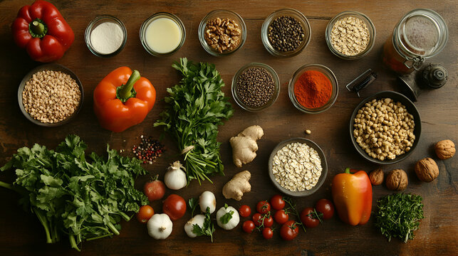 food, fresh, healthy, vegetables, table, meal, diet, ingredient, organic