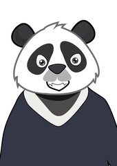 panda bear vector illustration