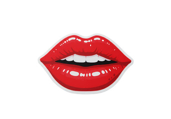 Pixelated Red Lips A Bold Graphic Representation of Sensuality and Expression