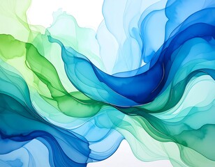 Abstract fluid art, flowing colors