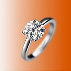 A ring with diamond