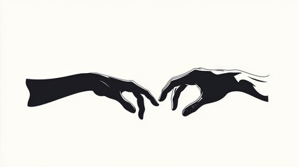 Obraz premium Artistic representation of hands reaching out, symbolizing connection and unity between individuals.