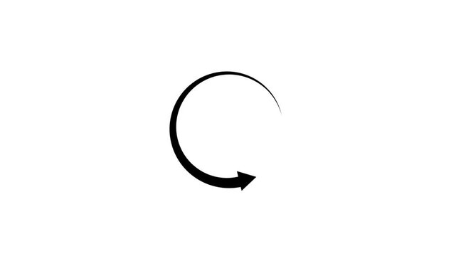 Abstract beautiful circle frame loading icon with white background .