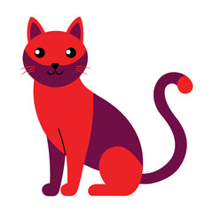 a cat on a white background