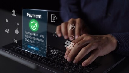 Secure online payment, safe e-commerce transactions, digital payment solutions, online financial security, and electronic payment systems ensuring smooth business continuity. Muxer