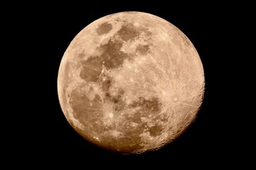 moon in the night sky