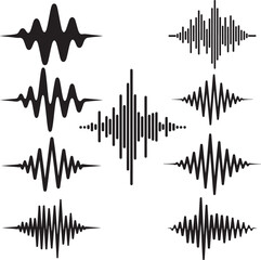 Abstract explanation of sound waves and frequency patterns.eps