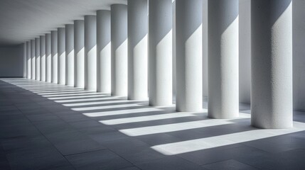 Shadow Abstract architectural photography emphasizing strong angles and deep shadows.