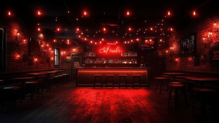 Red Neon Bar: Nightlife Scene