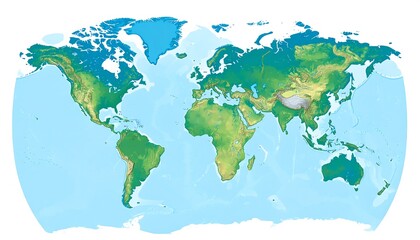 World map, shaded relief (1)
