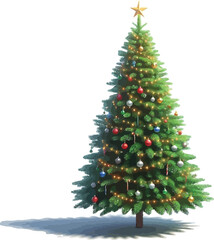 a vector illustration clipart of a Christmas Tree