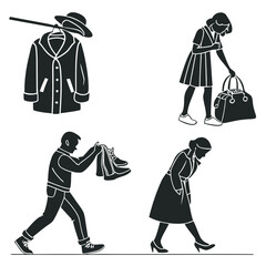 vector illustration of a man and woman