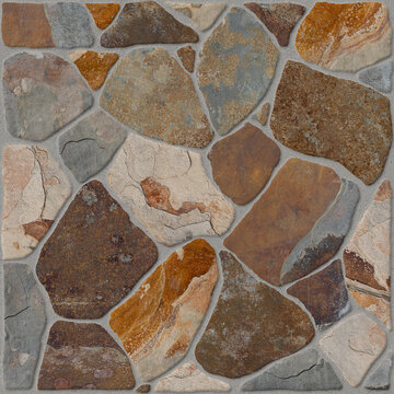 empedrado natural de piedras r&uacute;sticas Patr&oacute;n visual adaptable a losetas, fachaletas, fondos o decoraci&oacute;n