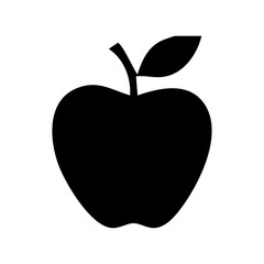 apple on black