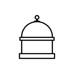 line icon Dome vector on white background
Vector line icon on white background