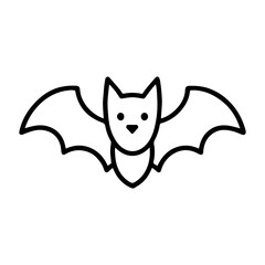line icon Bat vector on white background
Vector line icon on white background