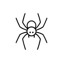line icon spider vector on white background
Vector line icon on white background