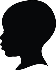Abstract silhouette of human head, blurred overlay effect, modern creative concept, artistic design for mental health, thinking, and expression