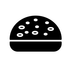 Burger icon vector. fast food illustration sign. food symbol.