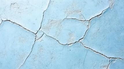 Obraz premium Cracked Blue Wall Texture