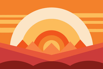 Obraz premium boho sunrise bliss 