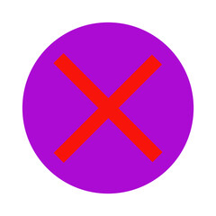 Obraz premium cross mark image