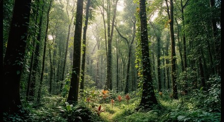 Obraz premium morning in the woods