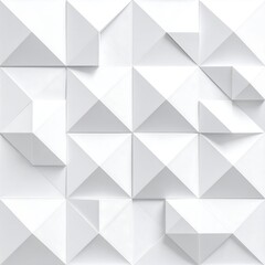 Fototapeta premium Abstract geometric pattern of white pyramids