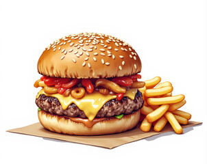 hamburguesa, burguer, alimento, hamburguesa con queso, queso, carne, bocadillo, pan, lactuca sativa, de prisa, bollo, comida