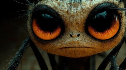 Creature with Glowing Eyes