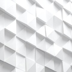 Fototapeta premium Abstract geometric pattern of white triangles and squares