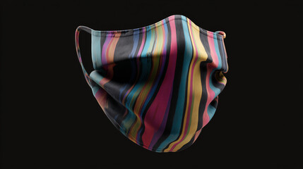 Fototapeta premium Custom cloth face mask mockup