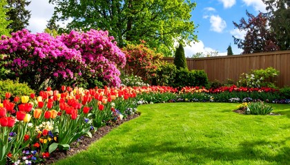 Obraz premium Vibrant Spring Garden