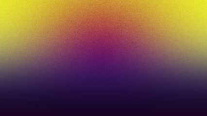 Abstract Gradient Yellow to Purple Noise Texture Background.