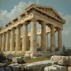 Obraz premium temple of apollo in side turkey