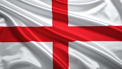 England flag with red St. George’s cross on white background