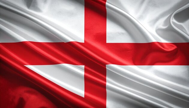 England flag with red St. George’s cross on white background