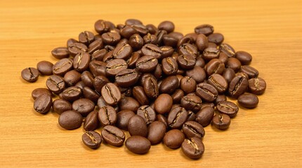 Fototapeta premium Fondo de granos de café tostados